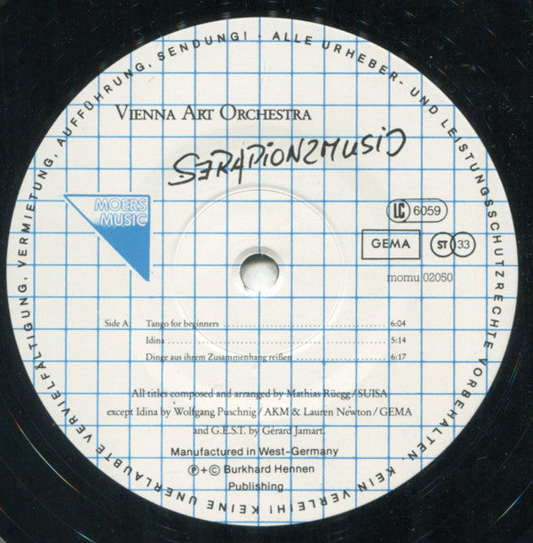 Vienna Art Orchestra : Serapionsmusic (LP, Album)