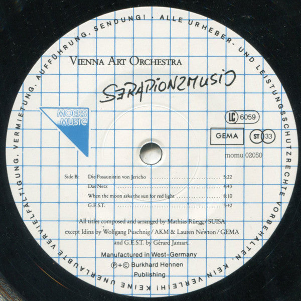 Vienna Art Orchestra : Serapionsmusic (LP, Album)