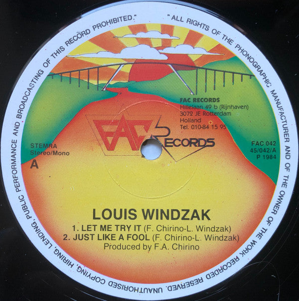 Louis Windzak : Let Me Try It (12")