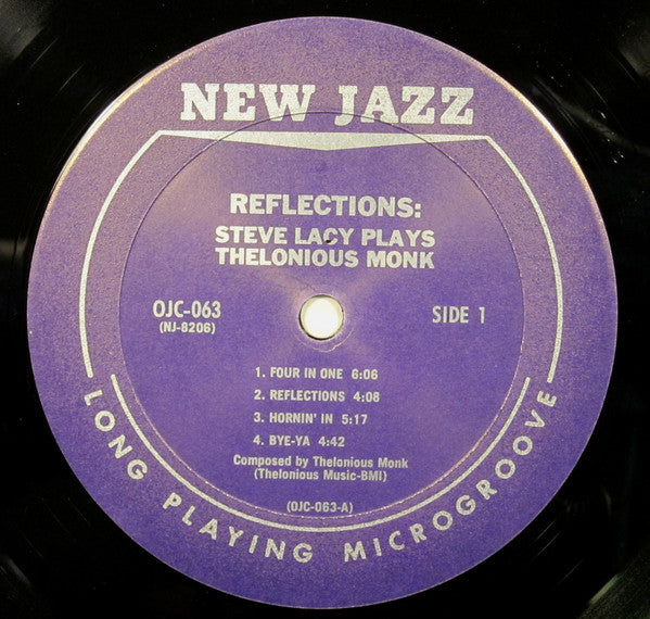 Steve Lacy : Reflections: Steve Lacy plays Thelonious Monk (LP, Album, RE)