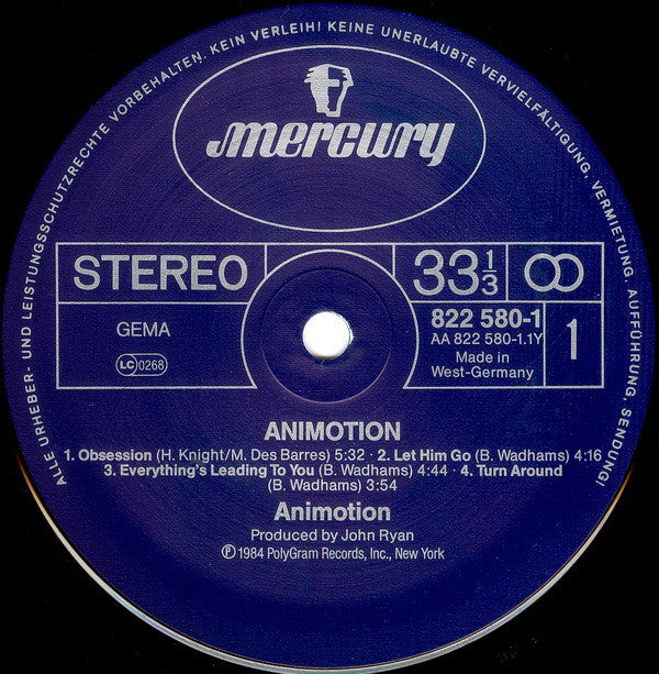 Animotion : Animotion (LP, Album)