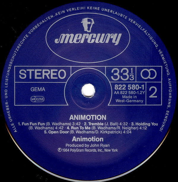 Animotion : Animotion (LP, Album)