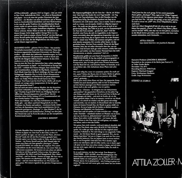 Attila Zoller · Masahiko Satoh : A Path Through Haze (LP, Album, Gat)