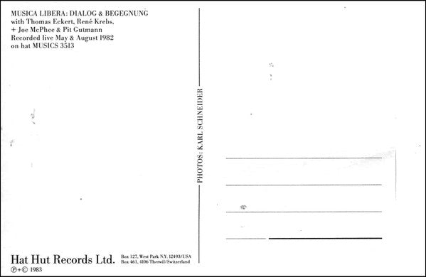 Musica Libera : Dialog & Begegnung (LP, Album)