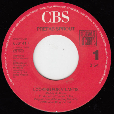 Prefab Sprout : Looking For... Atlantis (7", Single)