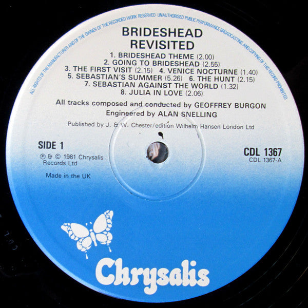 Geoffrey Burgon : Brideshead Revisited (LP, Album, Gat)