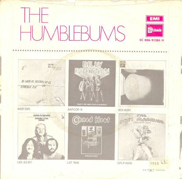 The Humblebums : Shoeshine Boy / My Apartment (7", Single)