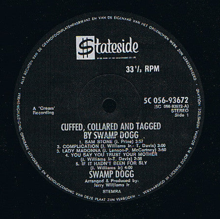Swamp Dogg : Cuffed, Collared And Tagged (LP, Album)