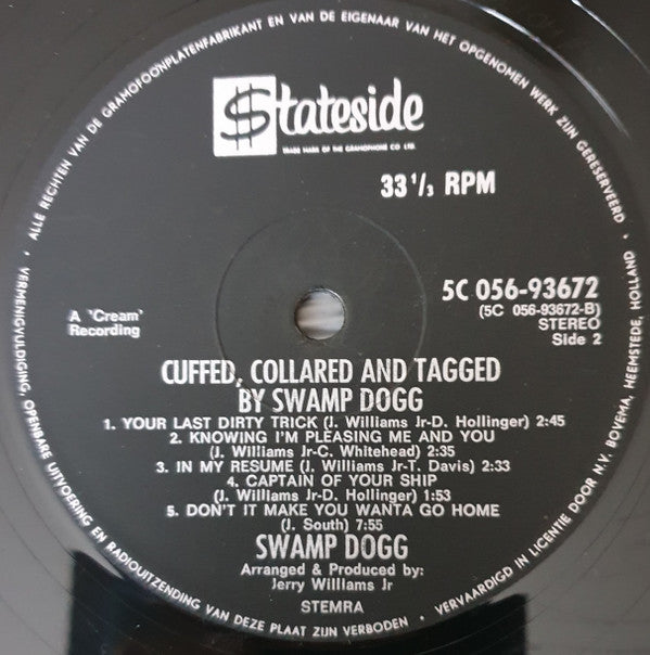 Swamp Dogg : Cuffed, Collared And Tagged (LP, Album)