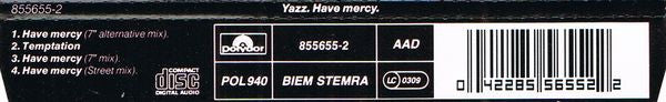 Yazz : Have Mercy (CD, Maxi)