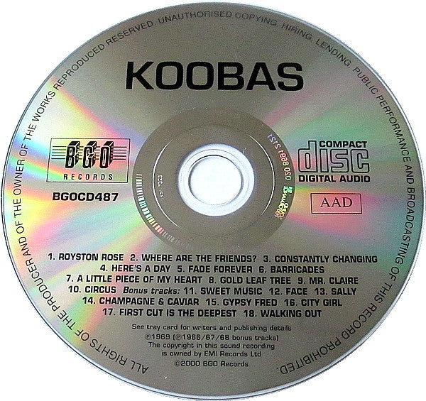 The Koobas : Koobas (CD, Album, RE)