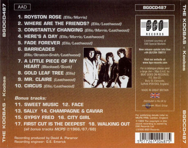 The Koobas : Koobas (CD, Album, RE)