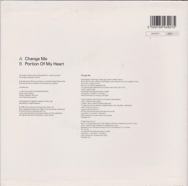 Jocasta : Change Me (7", Ltd, Pur)