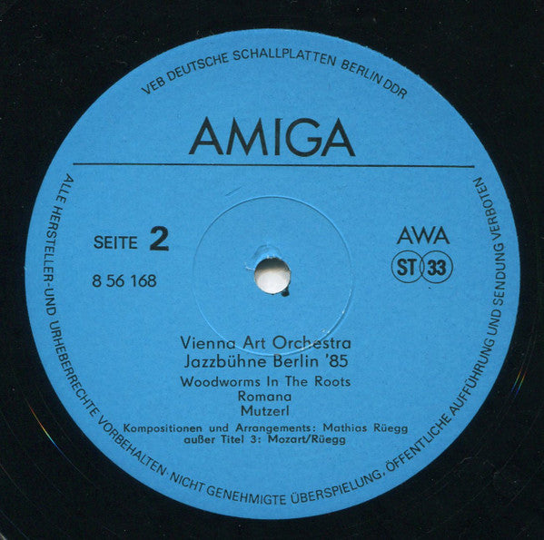 Vienna Art Orchestra : Jazzbühne Berlin '85 (LP, Album)