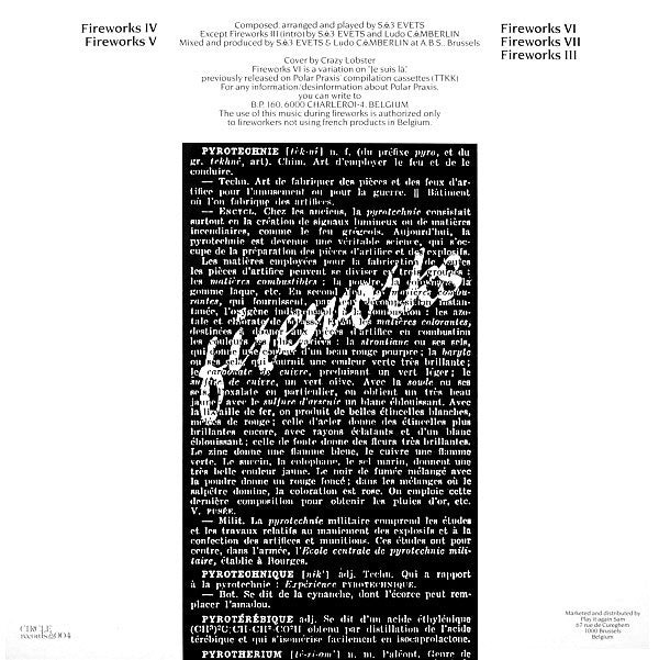 Polar Praxis : Fireworks (LP, MiniAlbum)