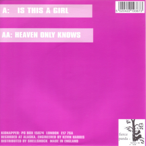 Kidnapper : Is This A Girl (7", Single)