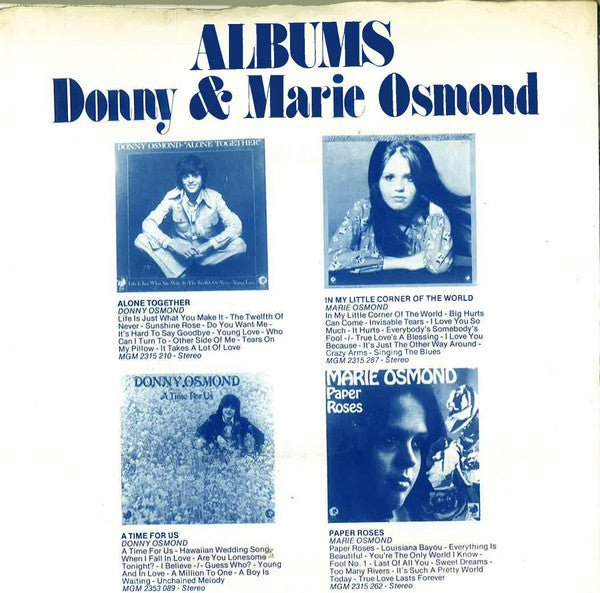 Donny & Marie Osmond : I'm Leaving It (All) Up To You (7", Single)