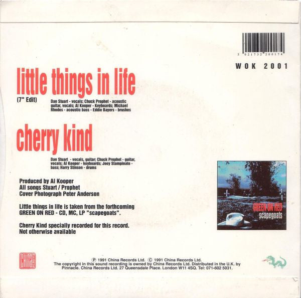 Green On Red : Little Things In Life (7")