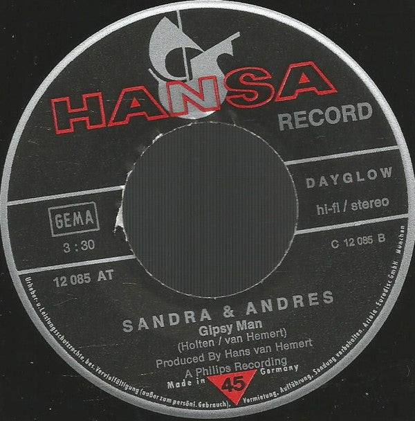 Sandra & Andres : What Do I Do (Als Het Um De Liefde Gaat) / Gipsy Man (7", Single)