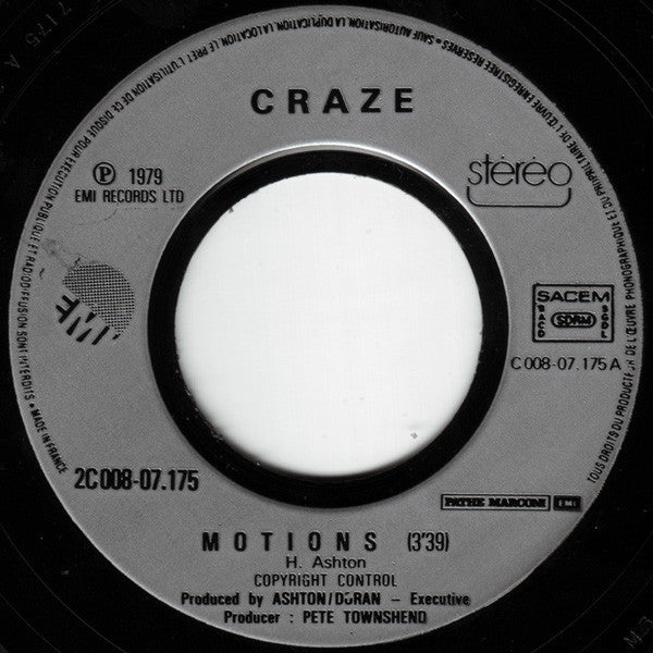 Craze : Motions (7")