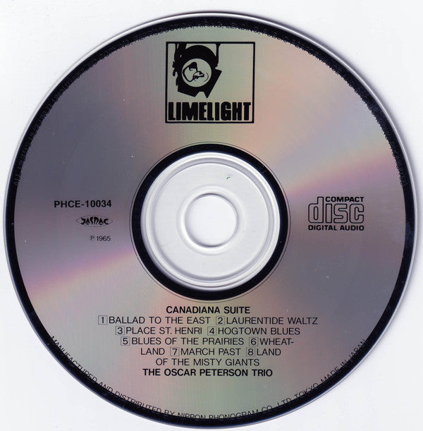The Oscar Peterson Trio : Canadiana Suite (CD, Album, RE)
