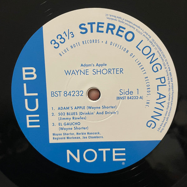 Wayne Shorter : Adam's Apple (LP, Album, RE, 180)