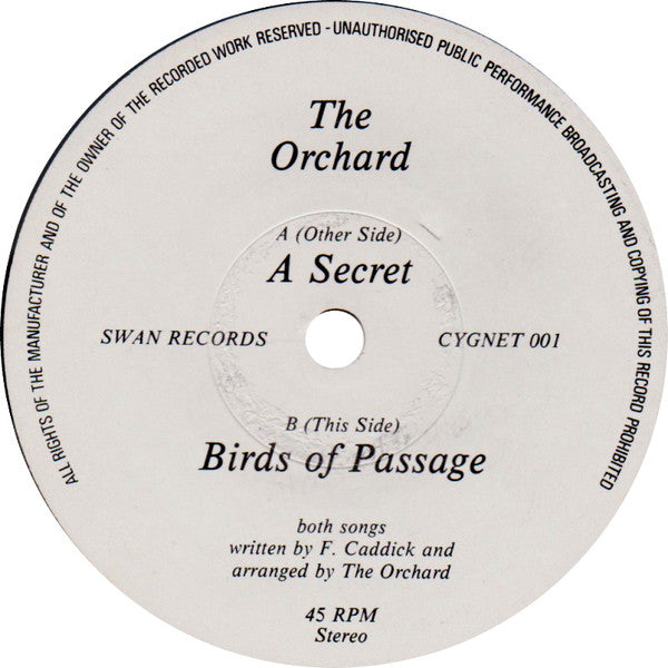 The Orchard (2) : A Secret (7", Single)