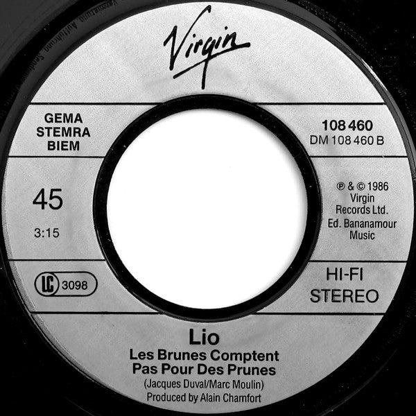 Lio : Brunettes Are No Puppets (7", Single)