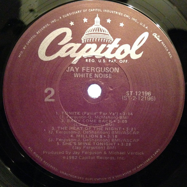 Jay Ferguson : White Noise (LP, Album, Los)