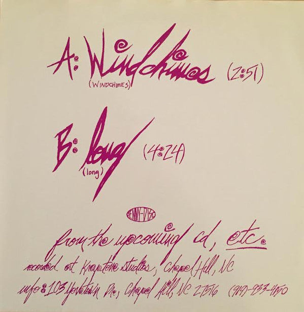 Jennyanykind : Windchimes (7", Single)