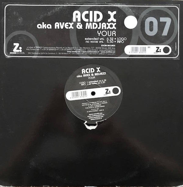 Acid X (2) : Your (12")