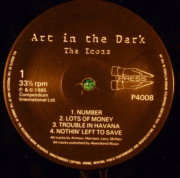 The Icons : Art In The Dark (LP, Album)
