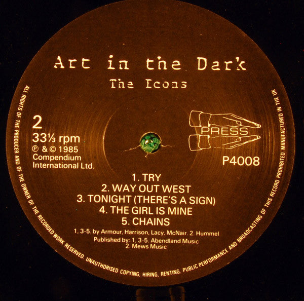 The Icons : Art In The Dark (LP, Album)