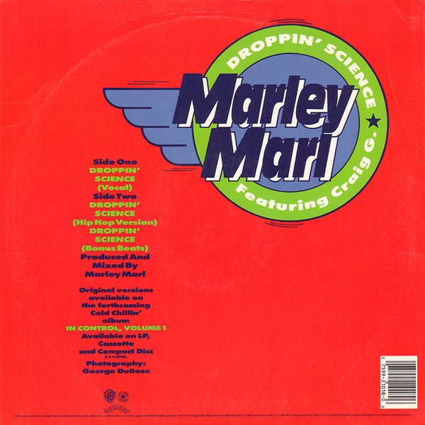 Marley Marl Featuring Craig G.* : Droppin' Science (12", Maxi, SRC)