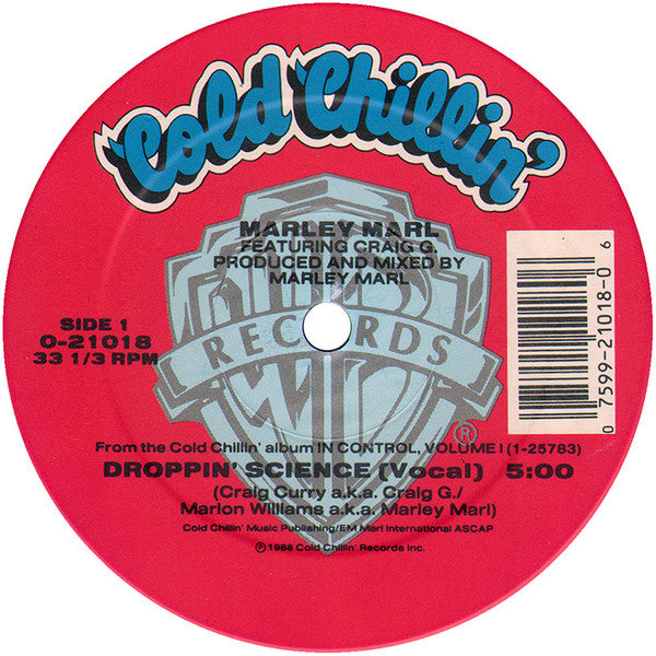 Marley Marl Featuring Craig G.* : Droppin' Science (12", Maxi, SRC)