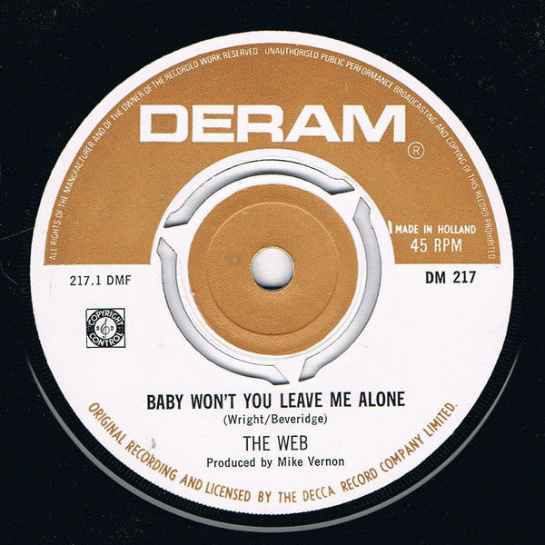The Web With John L. Watson : Baby Won't You Leave Me Alone / McVernon Street (7", Single)