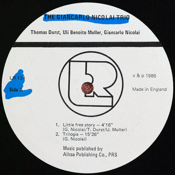 Giancarlo Nicolai Trio : The Giancarlo Nicolai Trio (LP, Album)