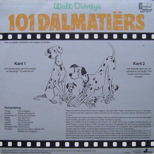 Various : Walt Disney's  101 Dalmatiërs (LP, Album)