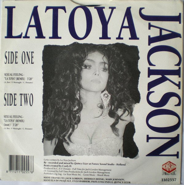 La Toya Jackson : Sexual Feeling (7")