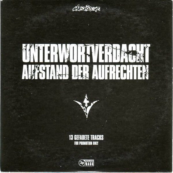 Unterwortverdacht : Aufstand Der Aufrechten (CD, Promo, Smplr)