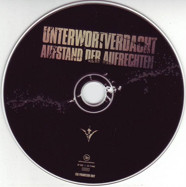 Unterwortverdacht : Aufstand Der Aufrechten (CD, Promo, Smplr)
