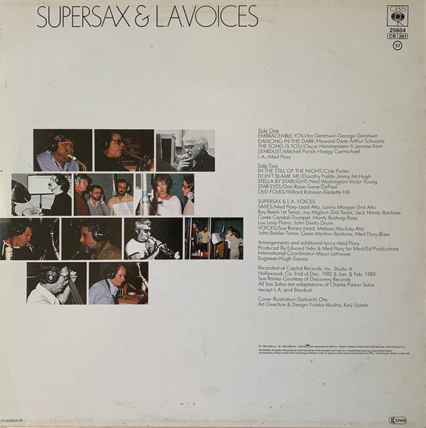 Supersax & L. A. Voices : Supersax & L.A. Voices (LP, Album, RE, Red)