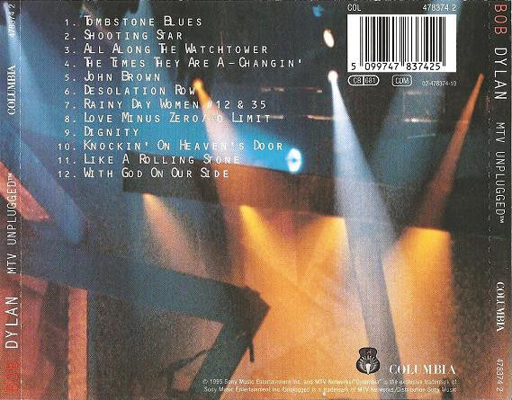 Bob Dylan : MTV Unplugged (CD, Album, RE)