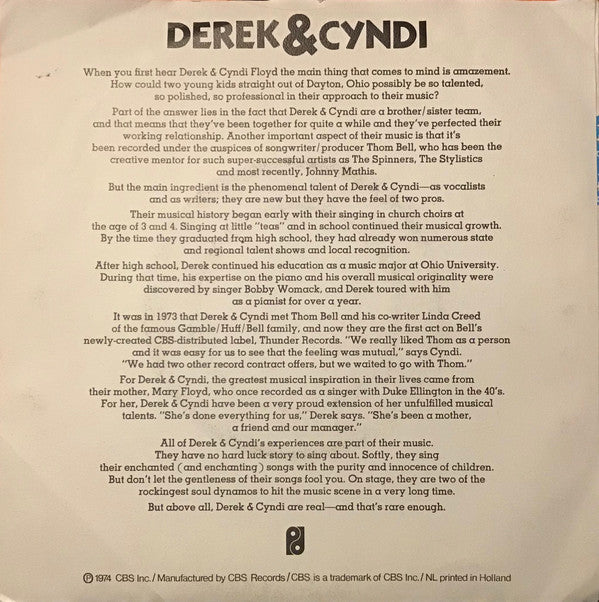 Derek & Cyndi : You Bring Out The Best In Me / I'll Do The Impossible For You (7", Single)