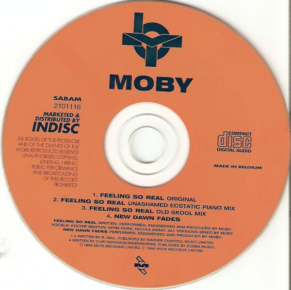 Moby : Feeling So Real (CD, Single)