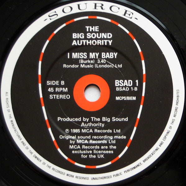 Big Sound Authority : This House (Is Where Your Love Stands) (2x7", Single)