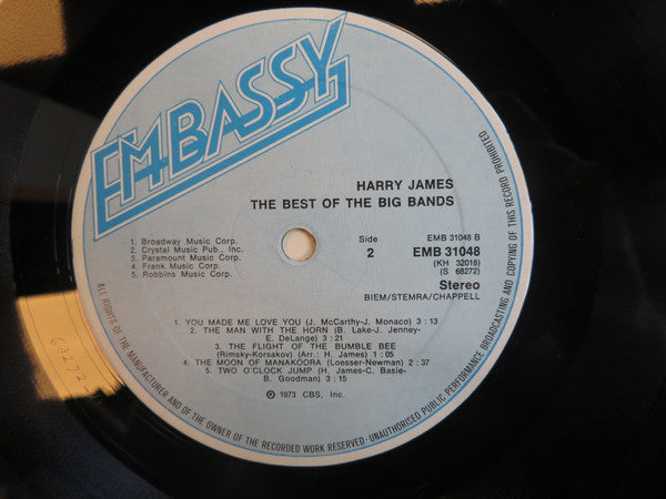 Harry James And His Orchestra : The Beat Of The Big Bands (LP, Comp)