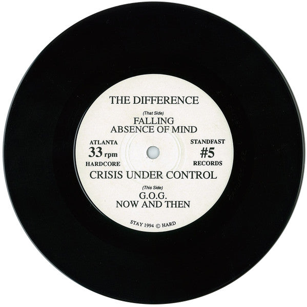The Difference (3), Crisis Under Control : Split 7" (7")