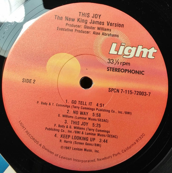 King James Version : This Joy (LP, Album)