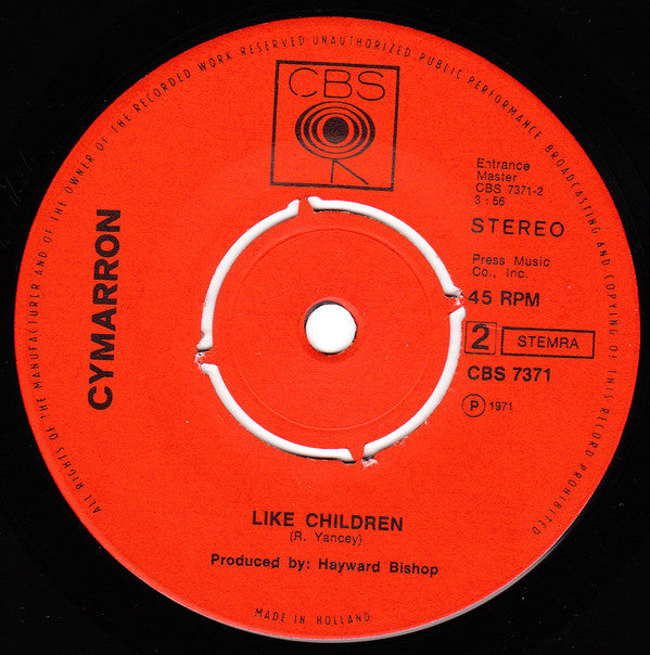 Cymarron : Rings (7", Single, Smo)